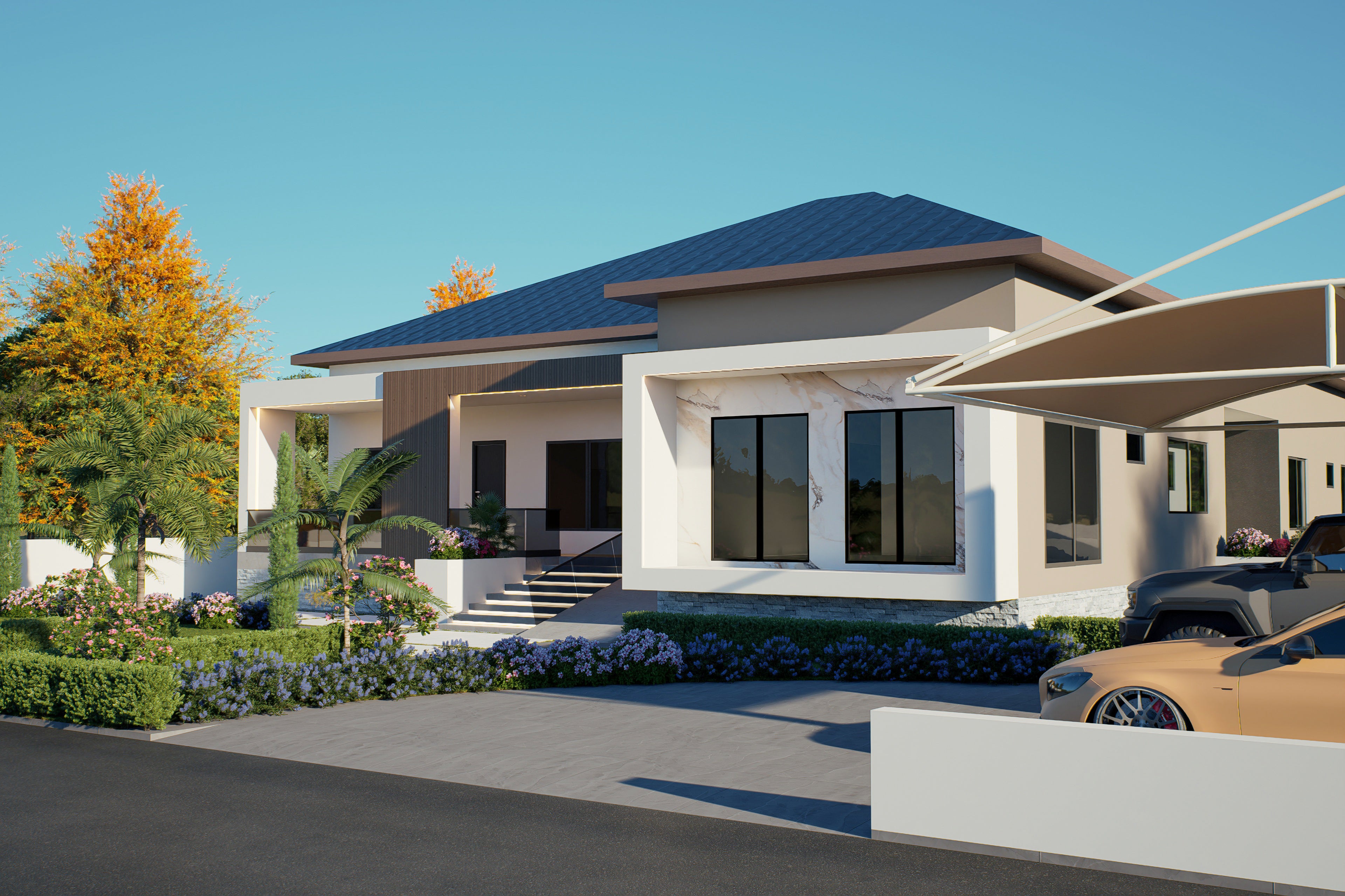 6 Bedroom Modern House (Building size - 459sqm) ID1104