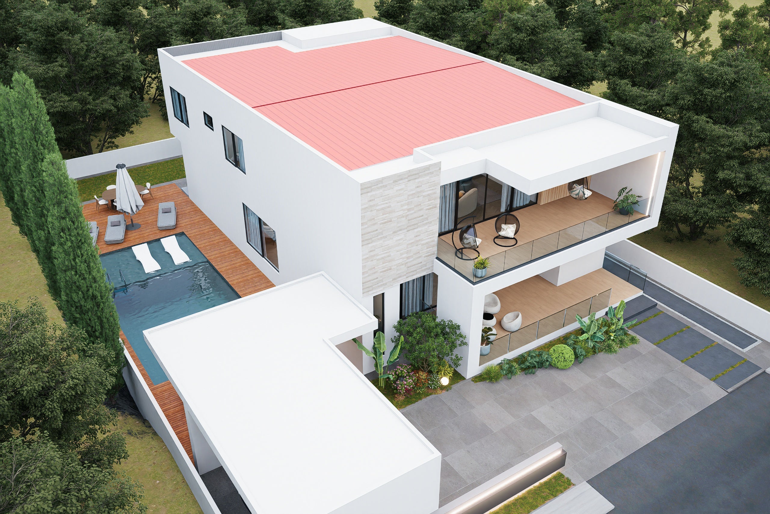 5 Bedroom Modern House (Building size - 240sqm) ID4008