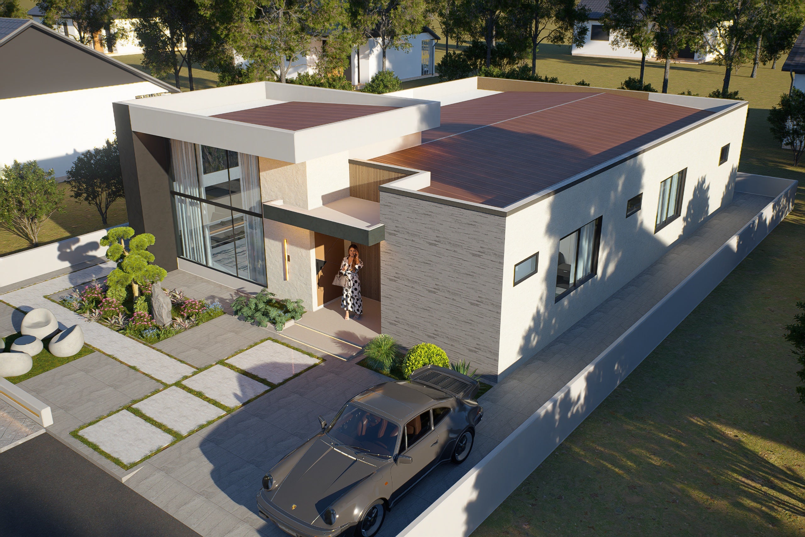 3 Bedroom Modern House (Building size - 160 sqm) ID 3222