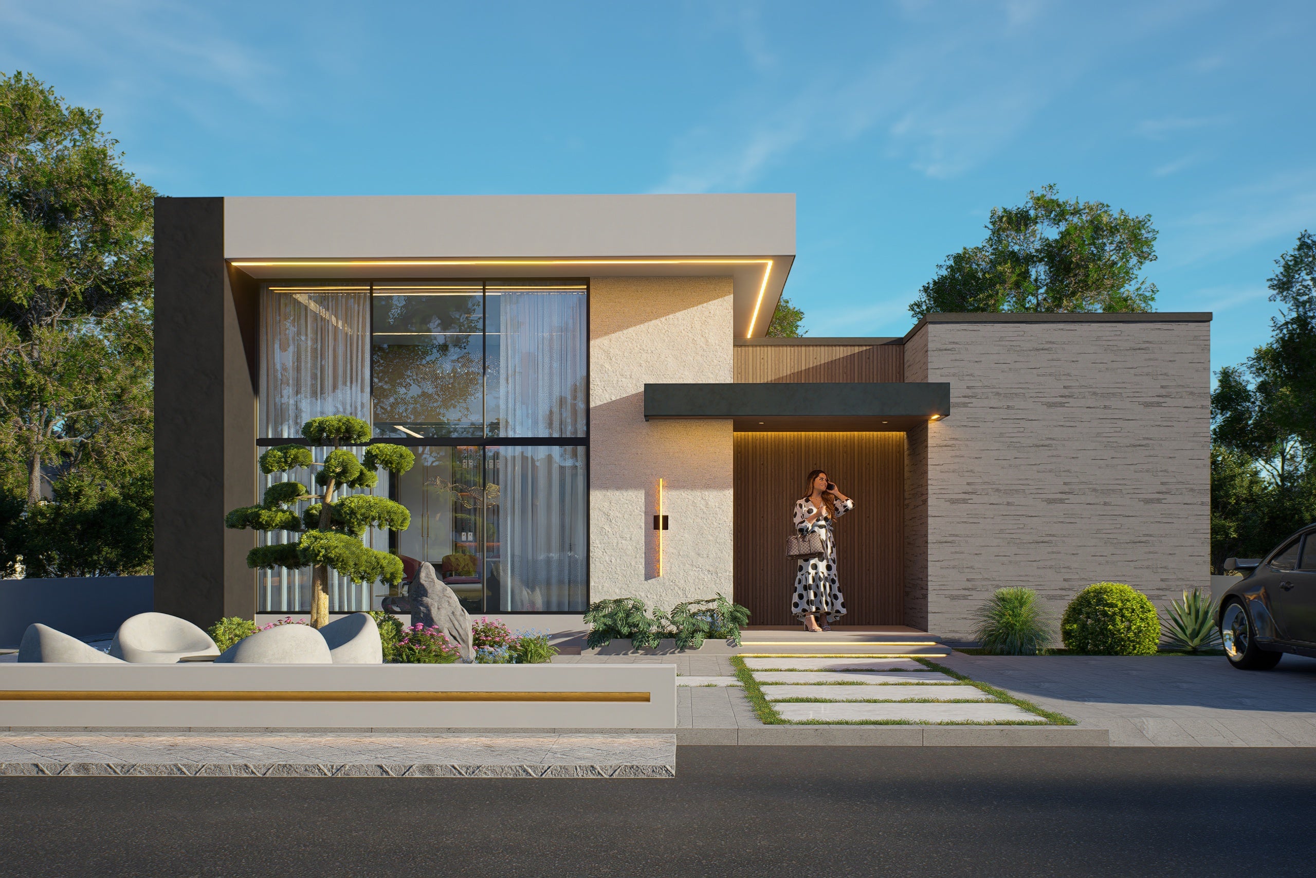 3 Bedroom Modern House (Building size - 160 sqm) ID 3222