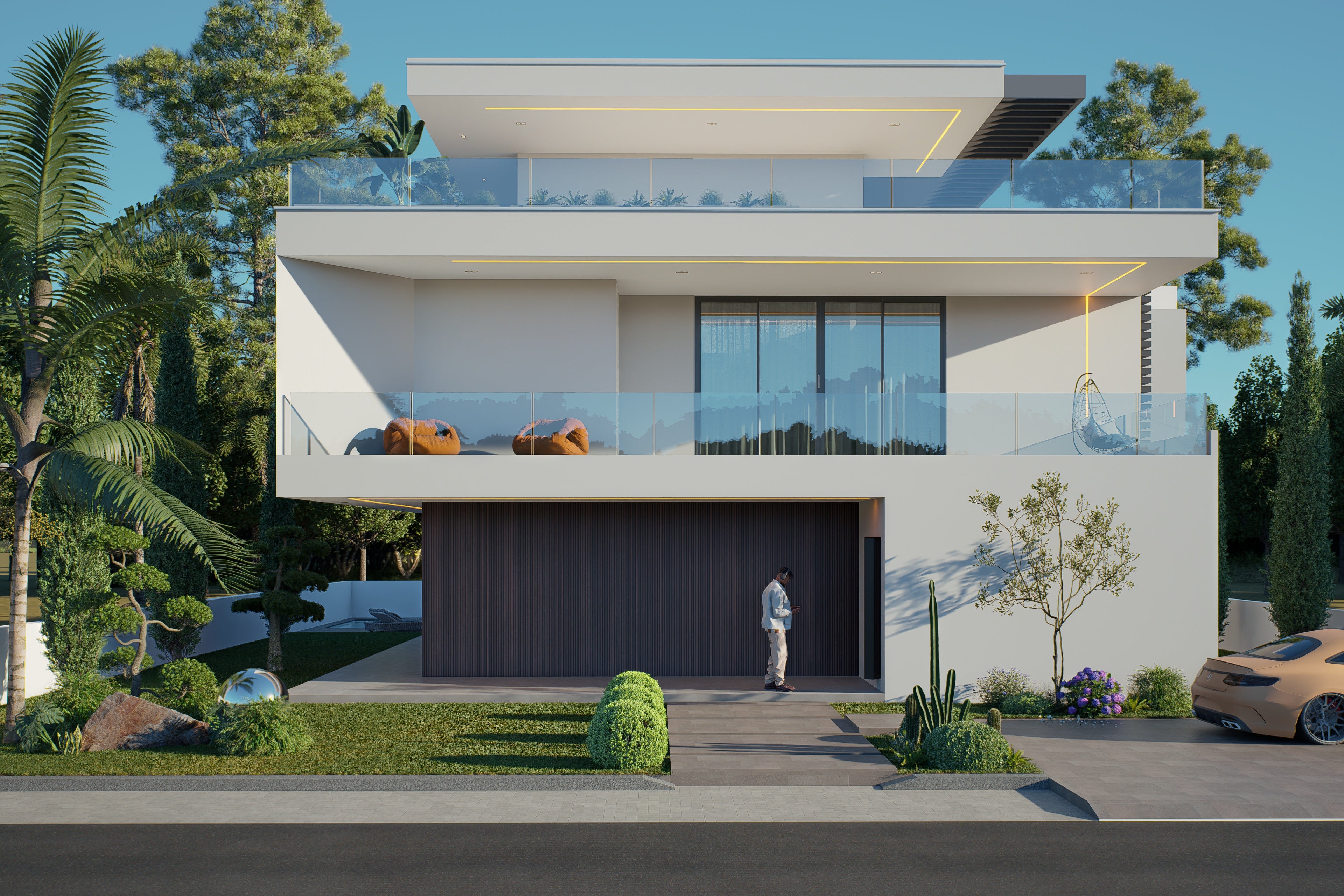 4 Bedroom Modern House (Building size - 330sqm) ID4536