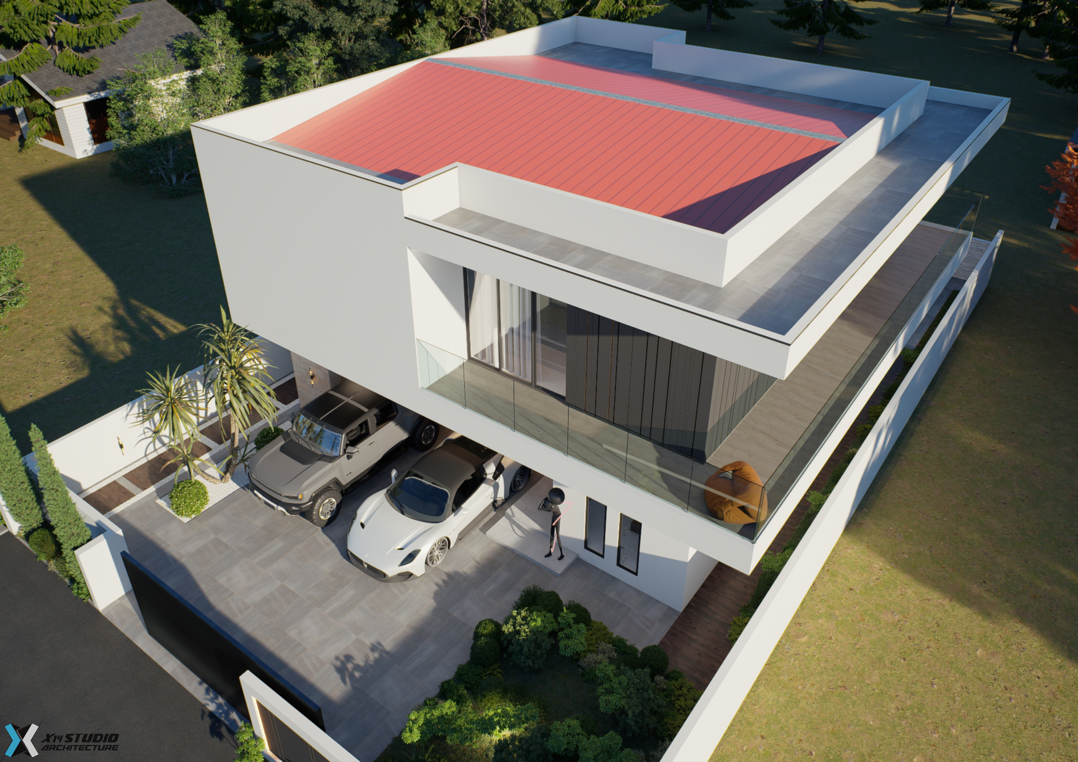 4 Bedroom Modern House (Building size -183sqm) ID 4875