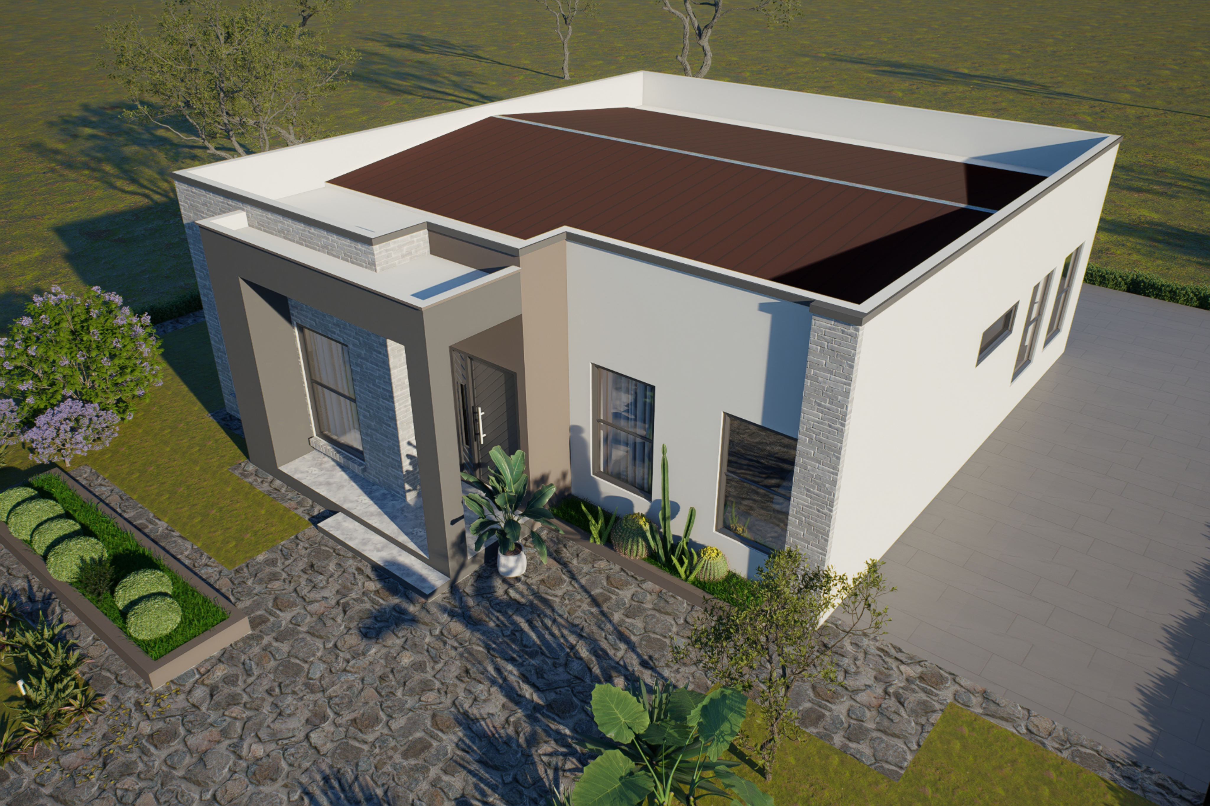 2 Bedroom Small House ( Building Size 143sqm) ID 1000