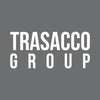 Trasacco Group logo on a gray background.