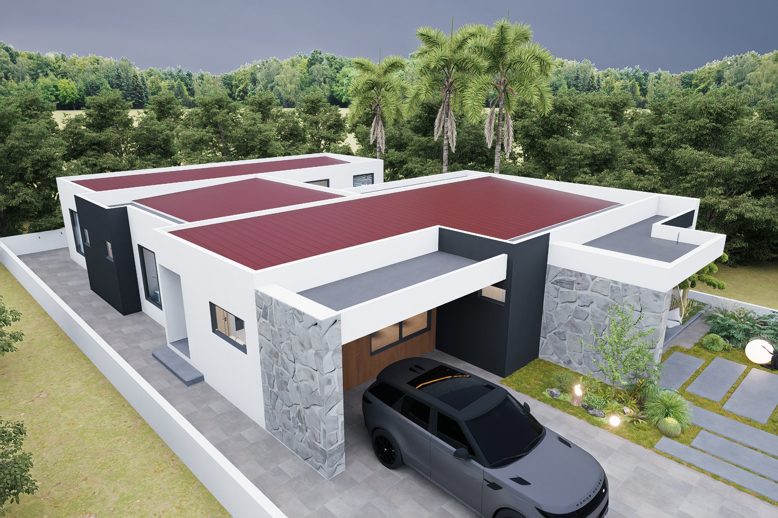 3 Bedroom Modern House (Building size - 345sqm) ID 7635