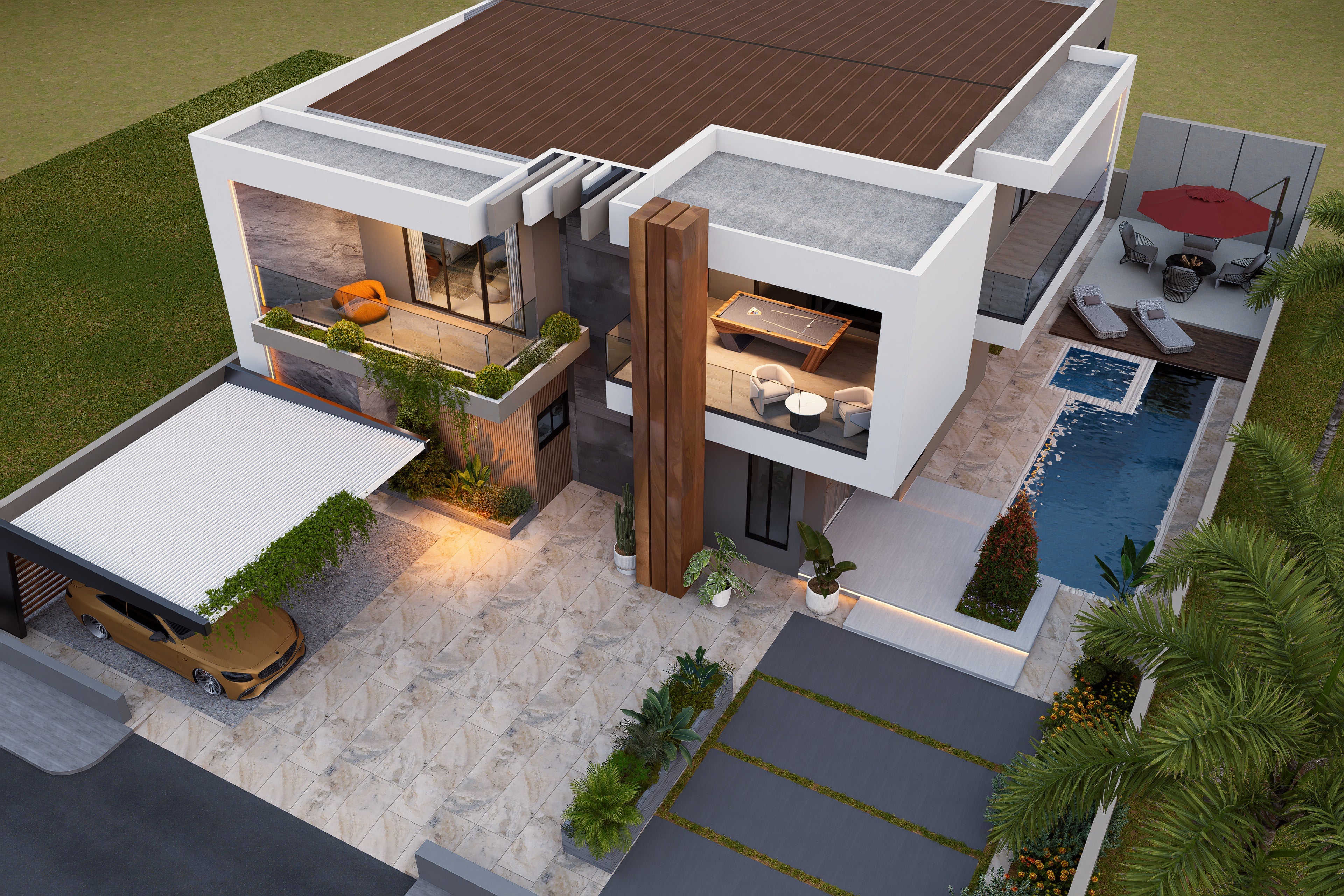 Luxury 5 Bedroom Modern House (Building size - 252sqm) ID4454