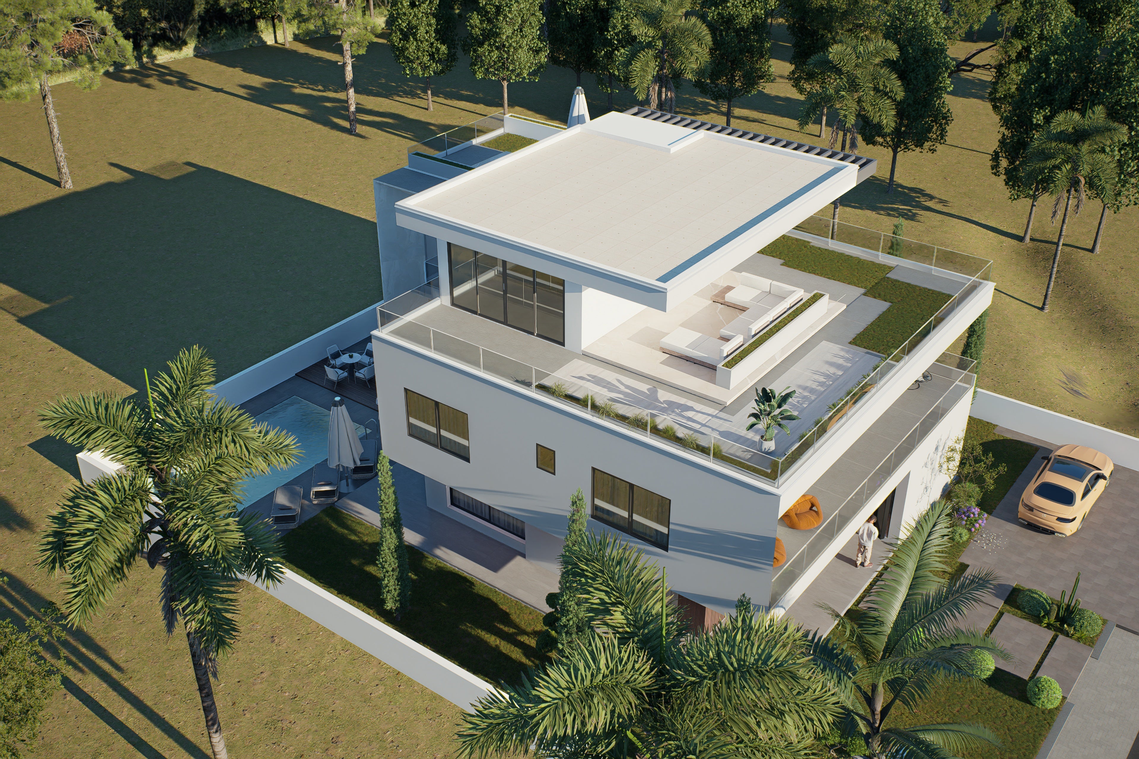 4 Bedroom Modern House (Building size - 330sqm) ID4536