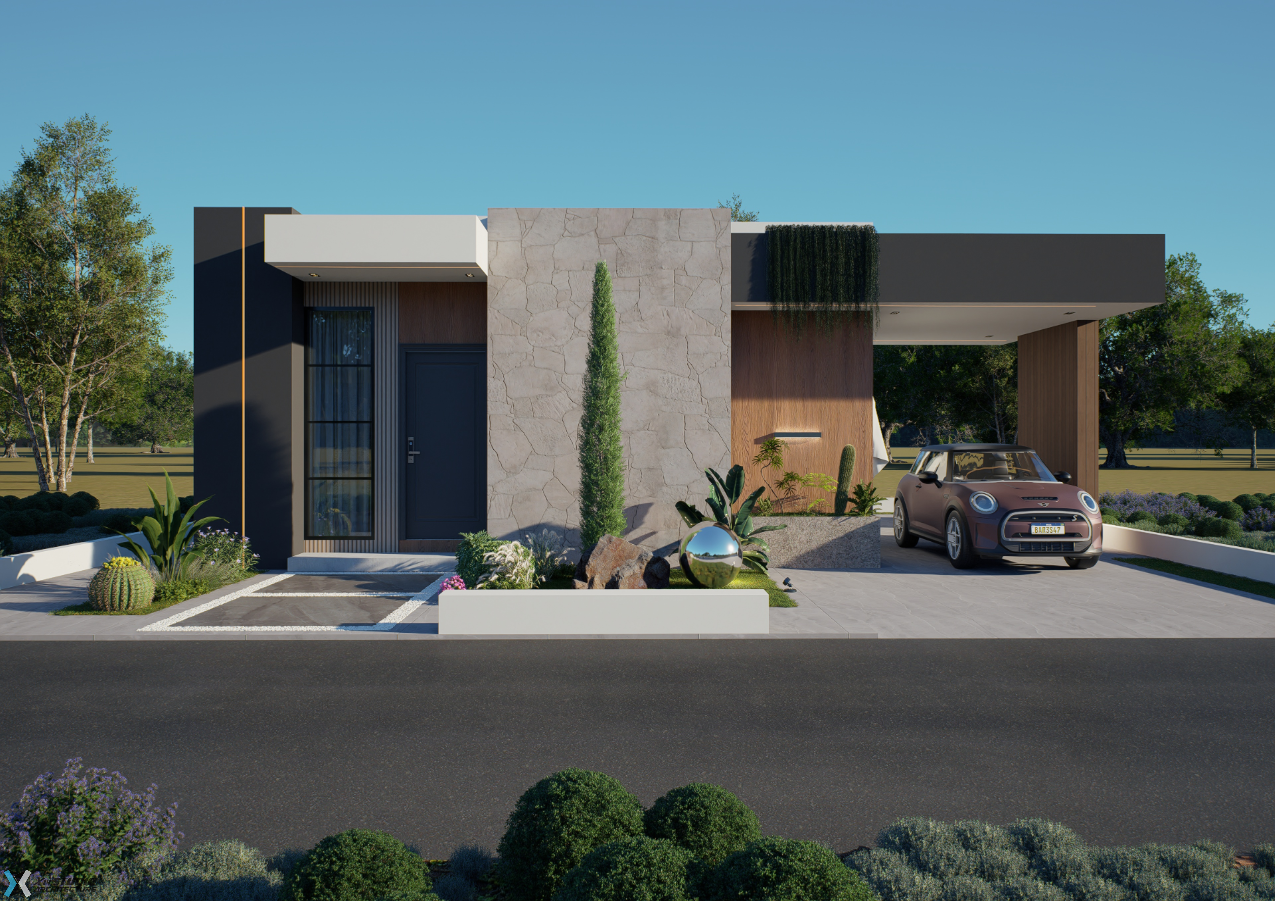 2 Bedroom Small Modern House (Building size - 77 sqm) ID 8700