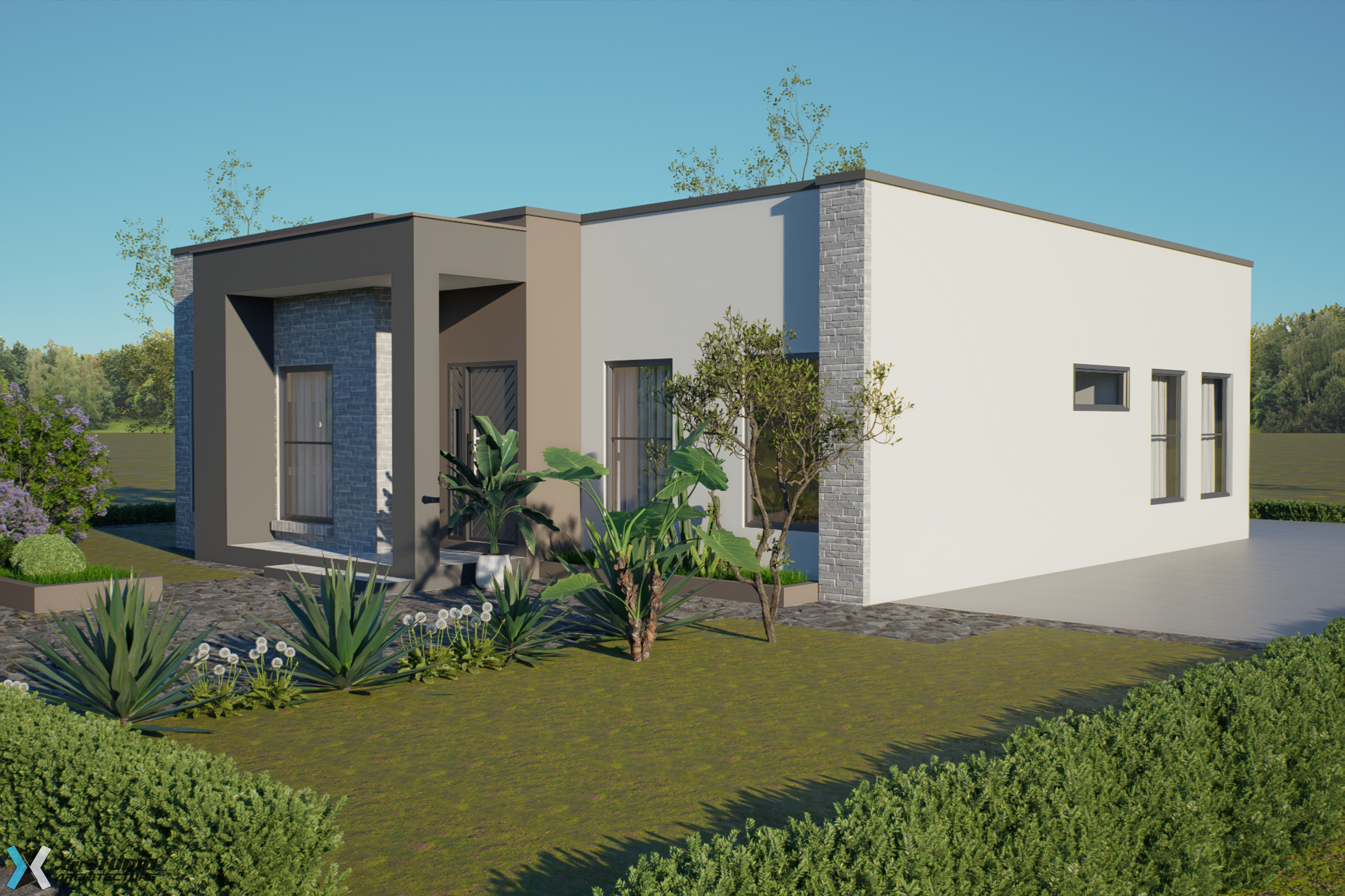 2 Bedroom Small House ( Building Size 143sqm) ID 1000