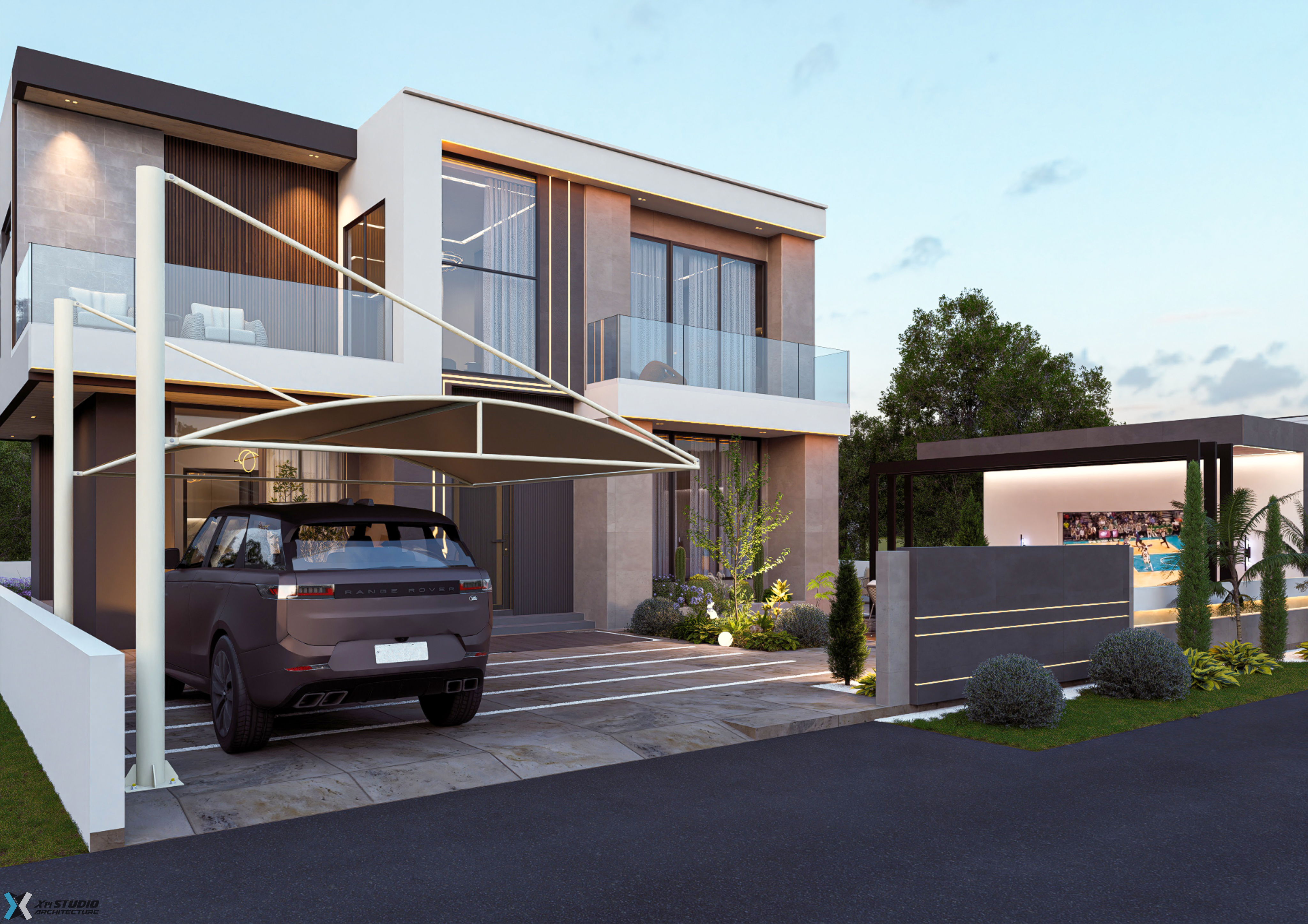 4 Bedroom Luxury Modern House (Building size - 130sqm) ID 9040