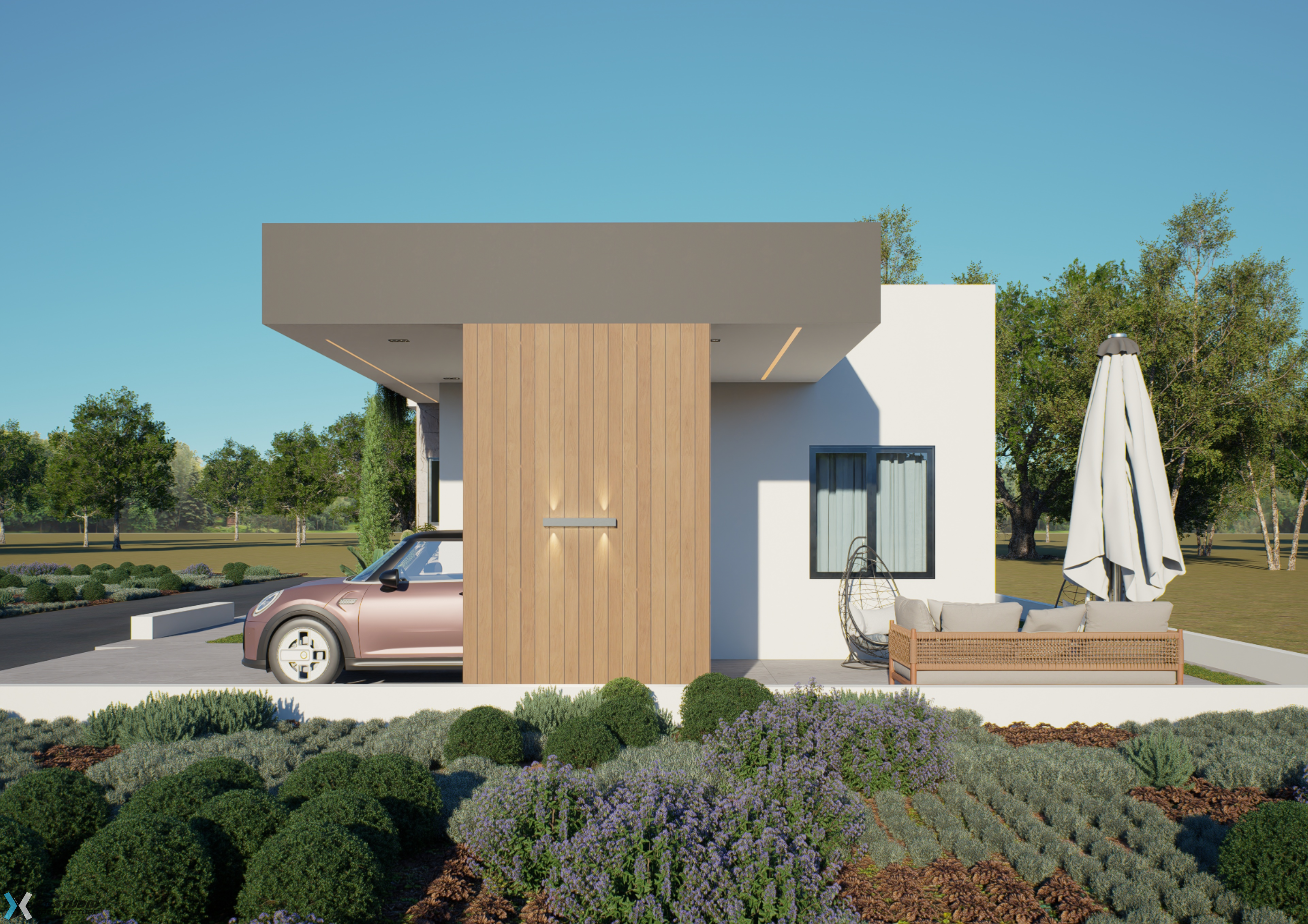 2 Bedroom Small Modern House (Building size - 77 sqm) ID 8700