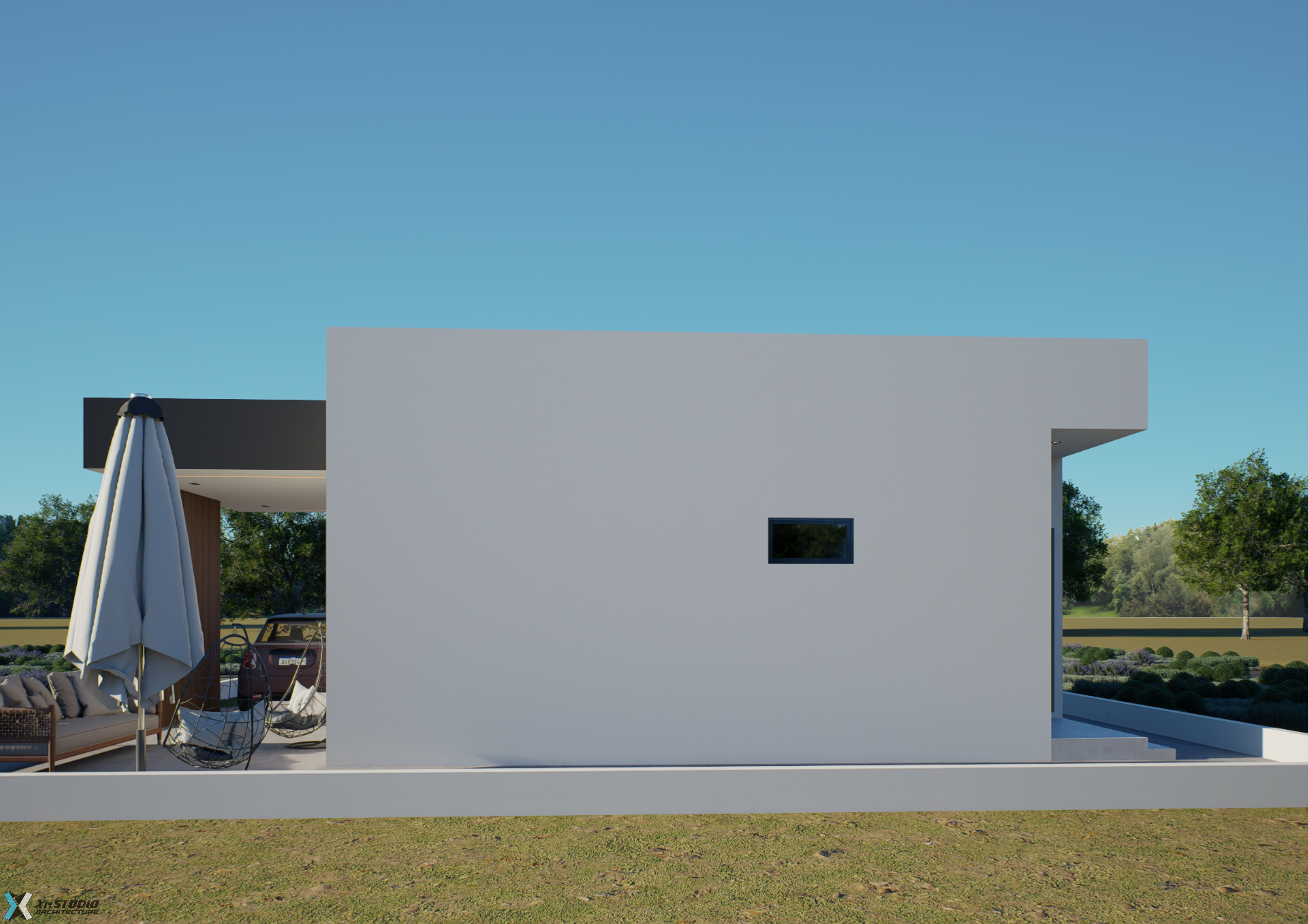 2 Bedroom Small Modern House (Building size - 77 sqm) ID 8700