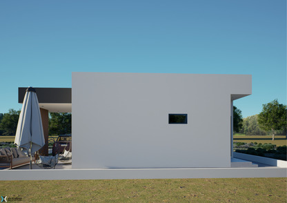 2 Bedroom Small Modern House (Building size - 77 sqm) ID 8700