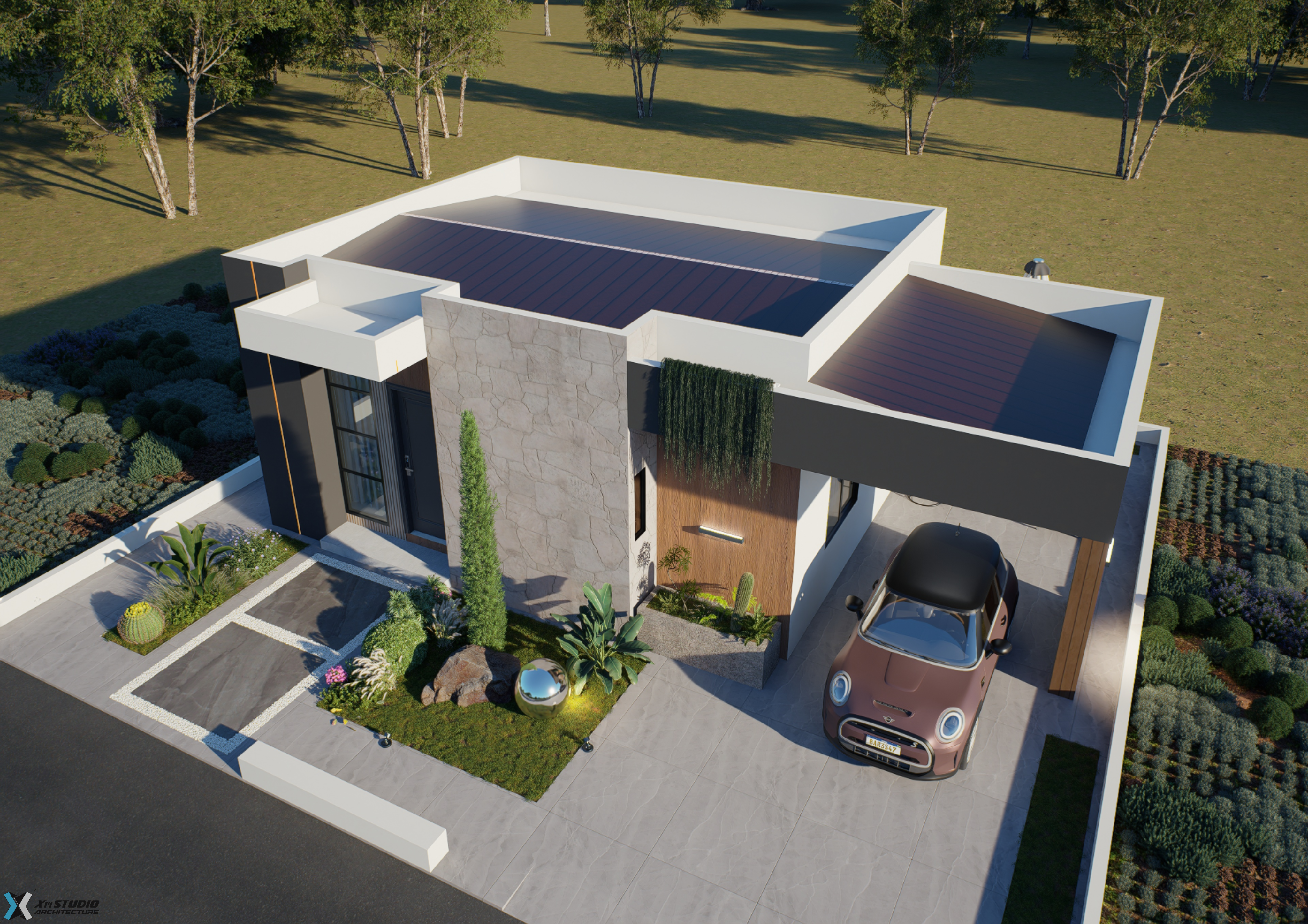 2 Bedroom Small Modern House (Building size - 77 sqm) ID 8700