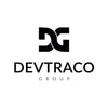 Devtraco Group logo with black letters on a white background.