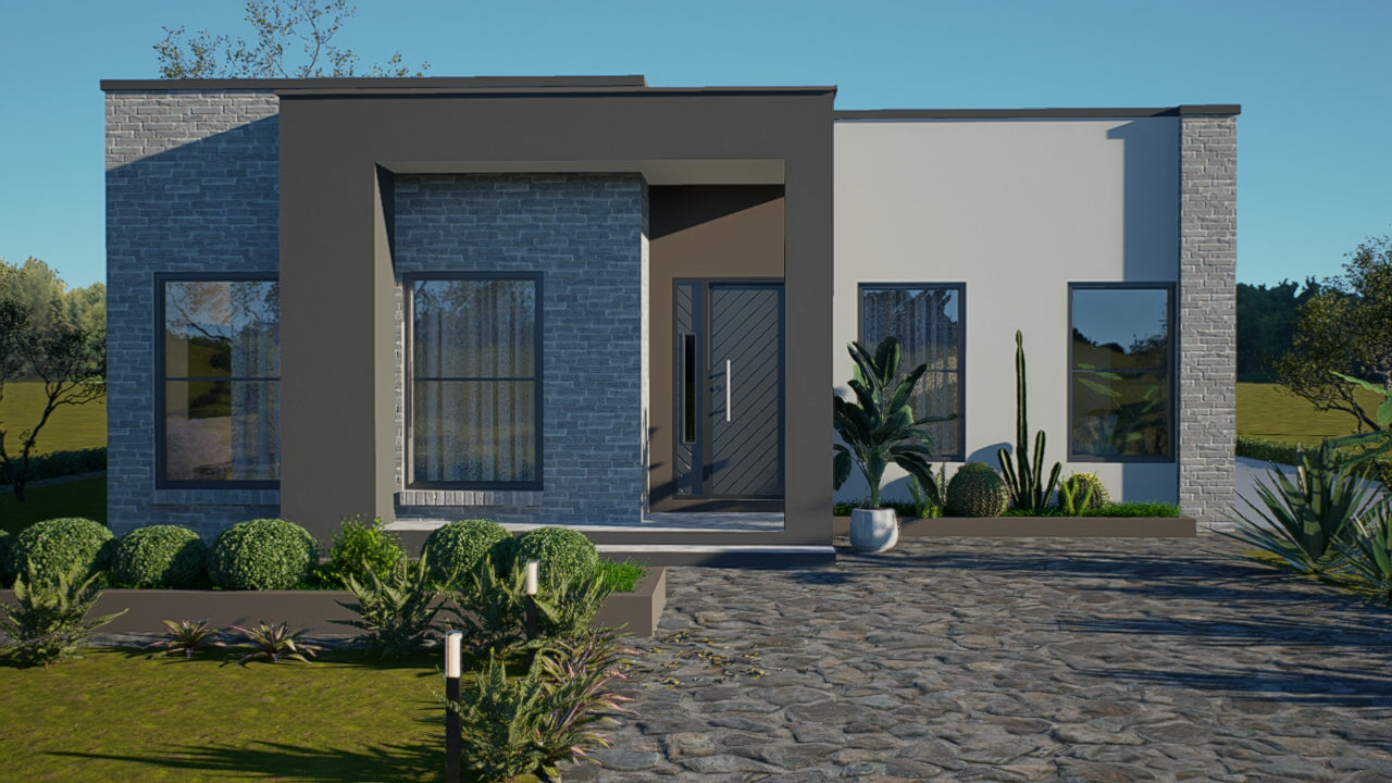 2 Bedroom Small House ( Building Size 143sqm) ID 1000